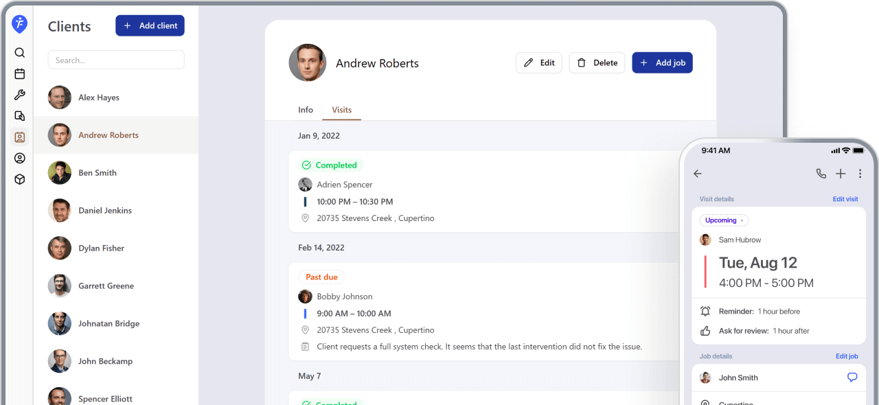 The free scheduling app for one-person service business