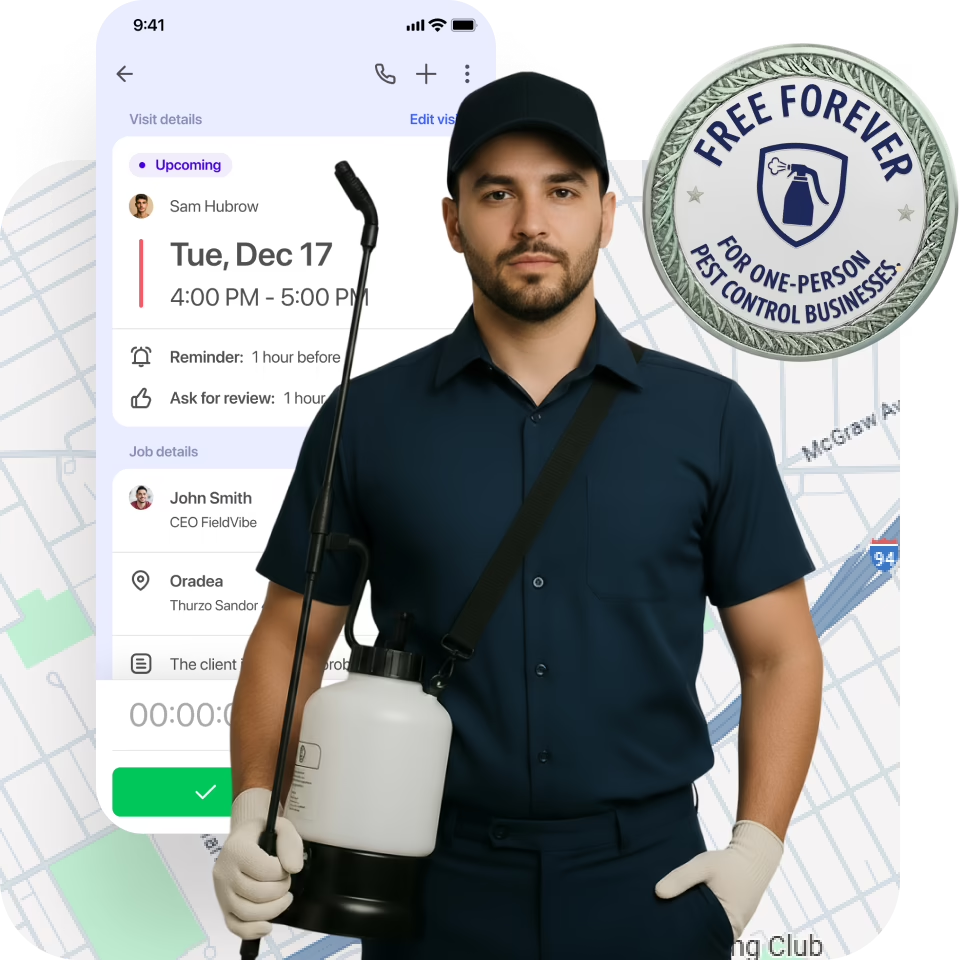 Free pest control scheduling software