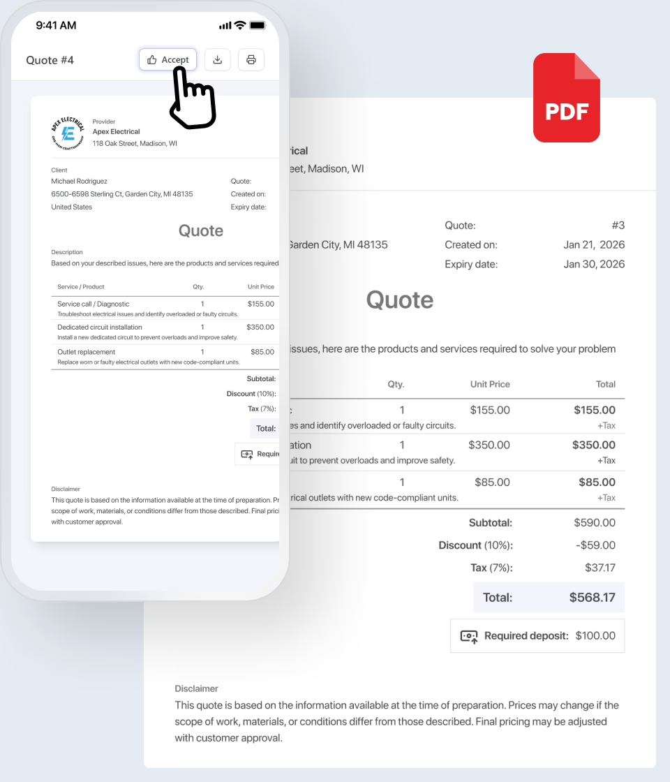 Win more jobs with Quotes