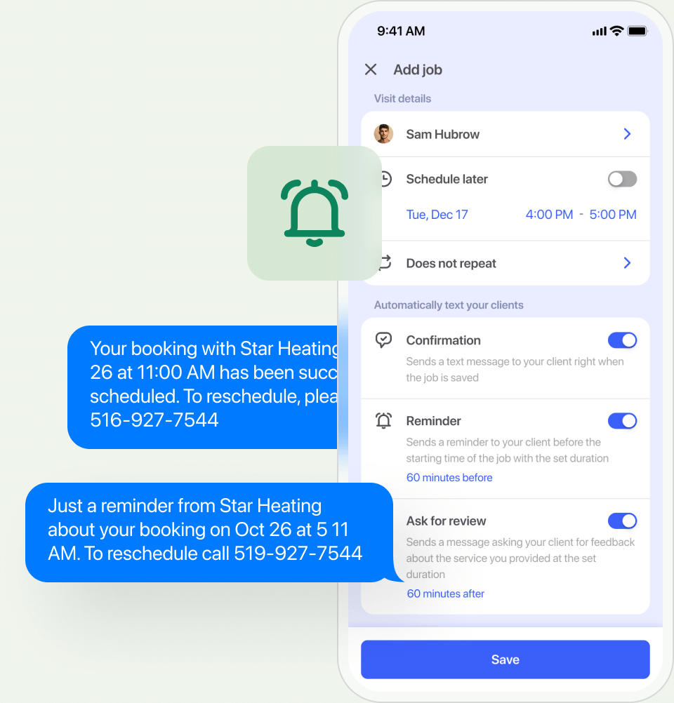 Fewer no-shows with automated text message reminders