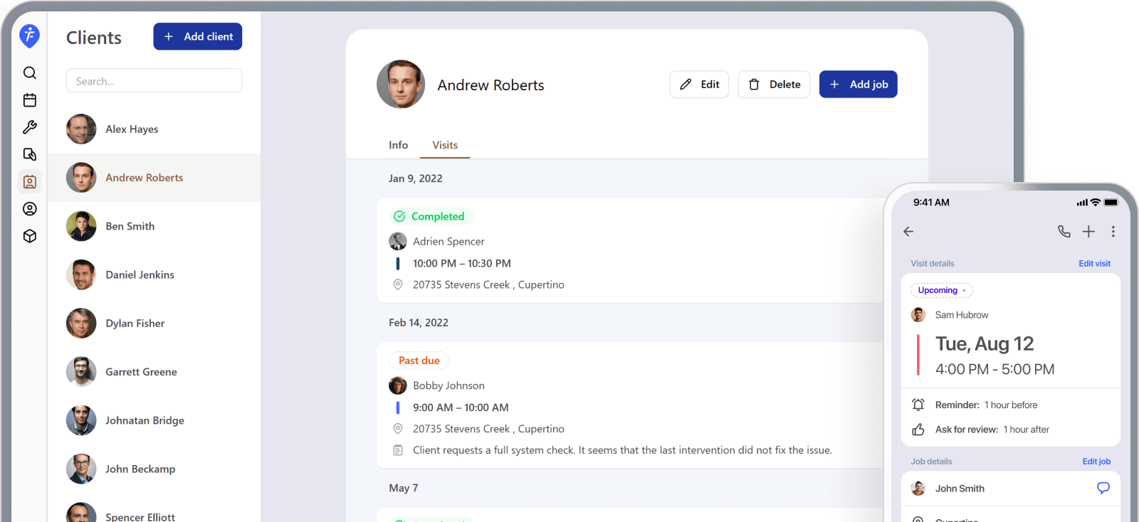 The free scheduling app for one-person service business