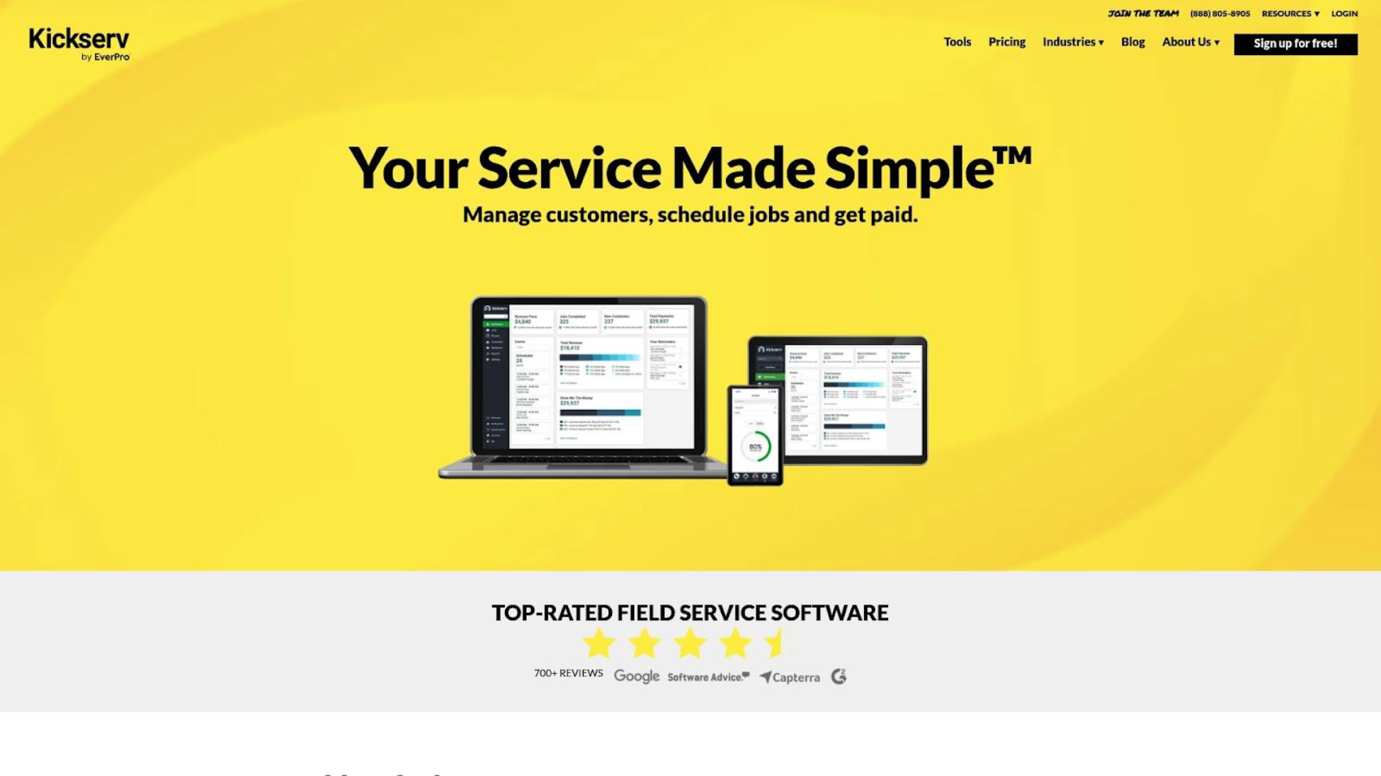 Kickserv - Best Free-Tier Option for Businesses Wanting More Than Scheduling