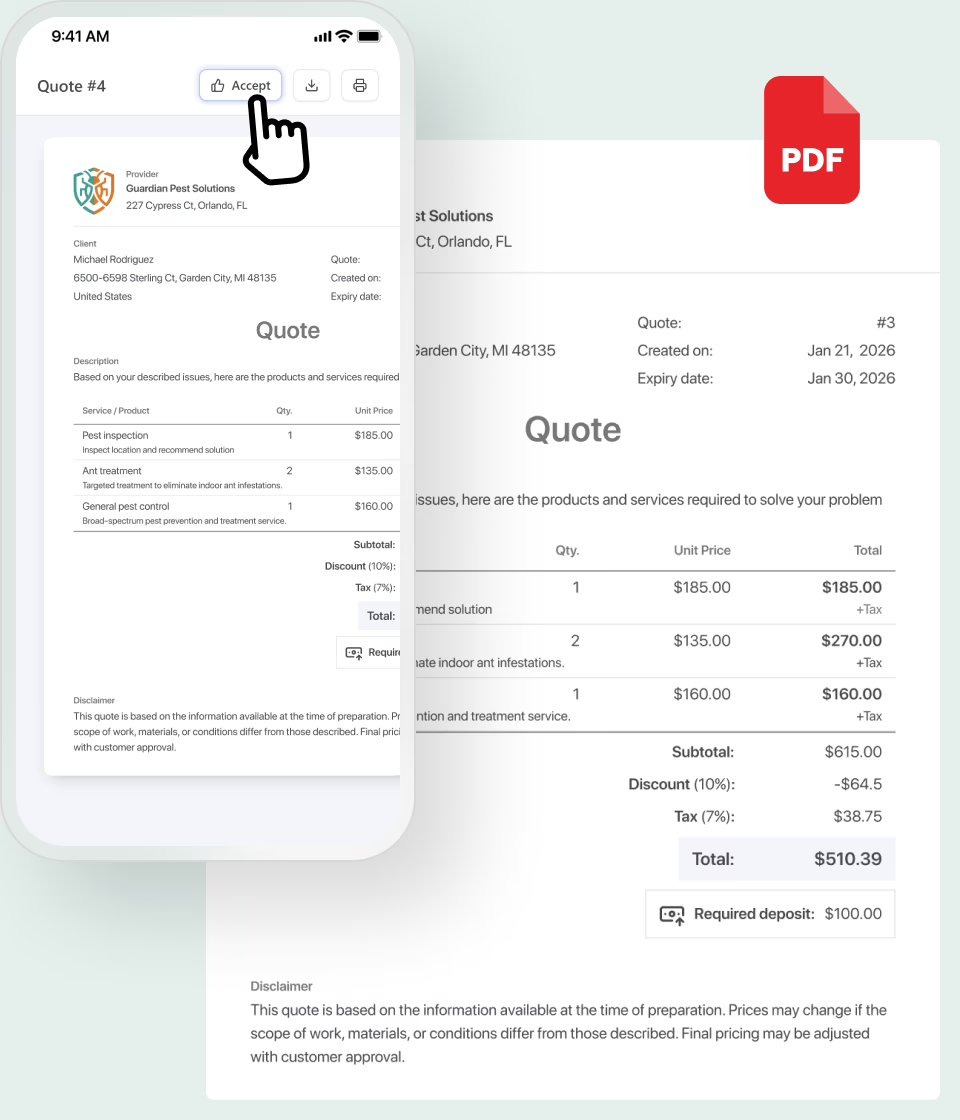 Win more pest control jobs with Quotes