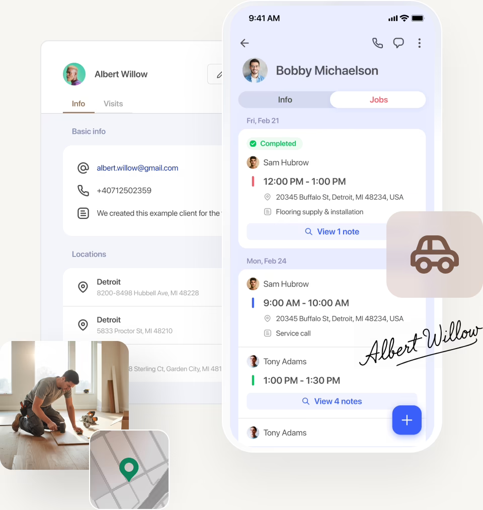 All client history and notes in one place