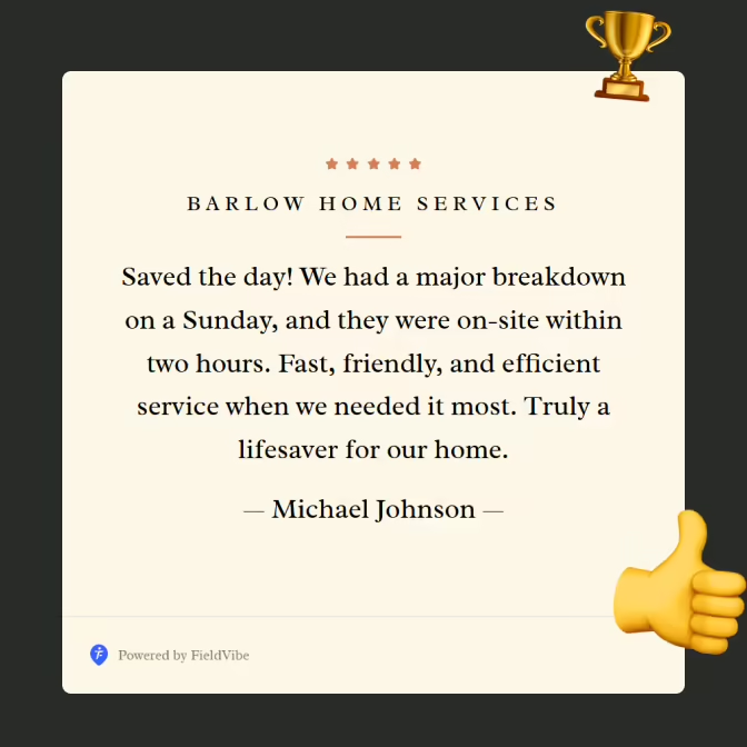 Client reviews
