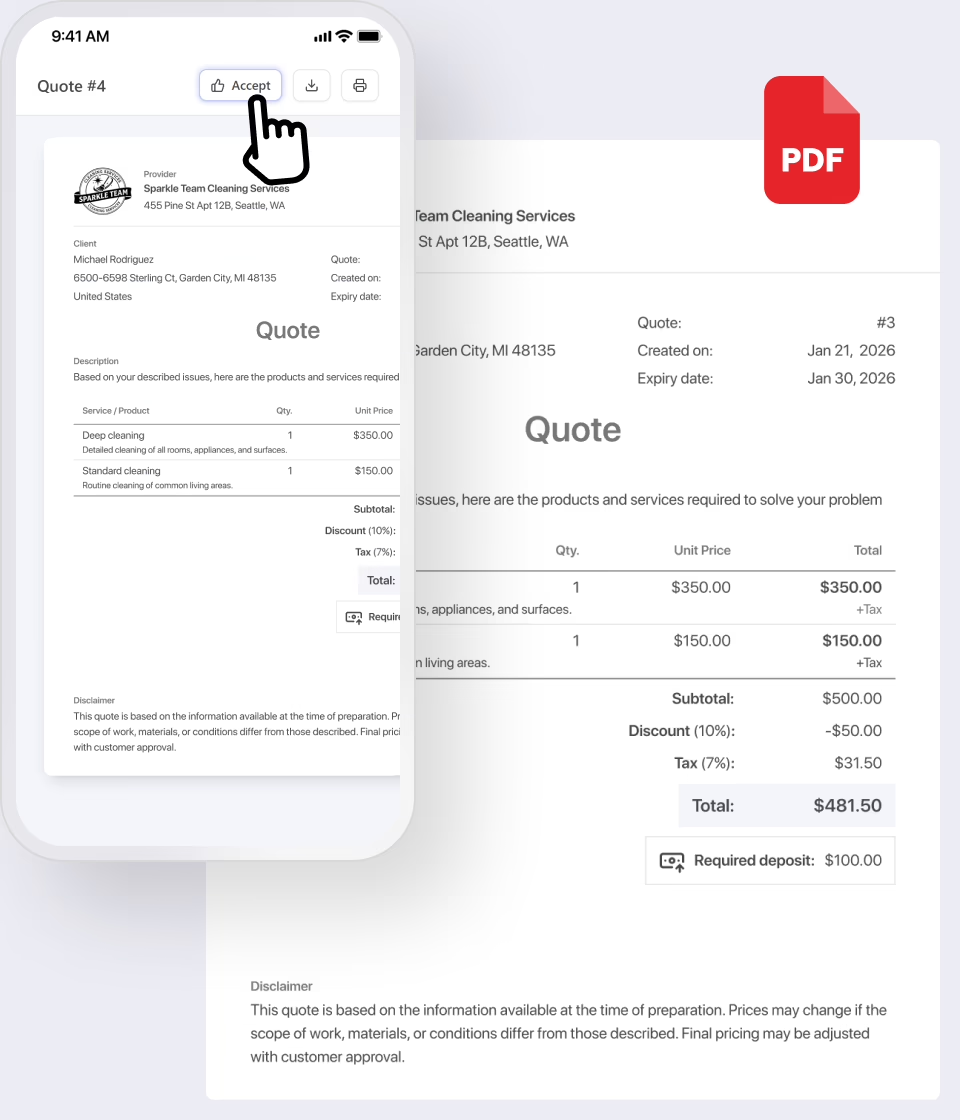 Win more cleaning jobs with Quotes