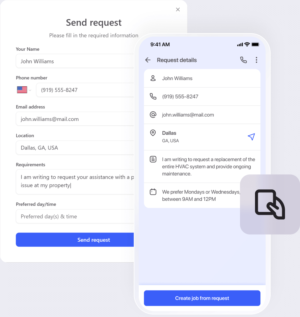 Work requests: capture your HVAC leads in one place
