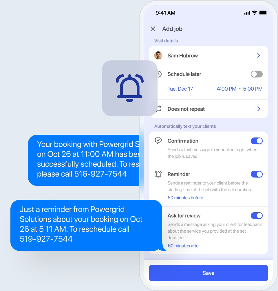 Cut missed appointments with text reminders