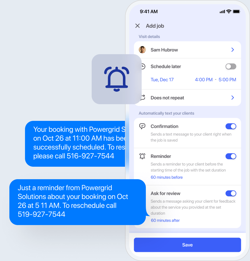 Cut missed appointments with text reminders