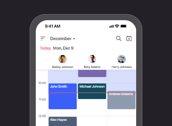 FieldVibe daily view on iOS, zoom-in