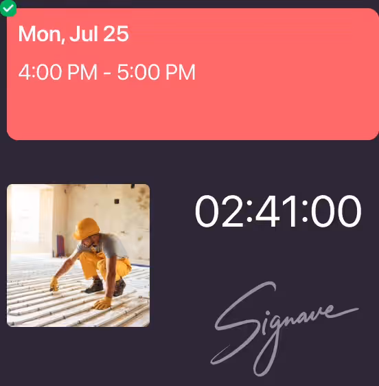 Detailed jobs & visit status