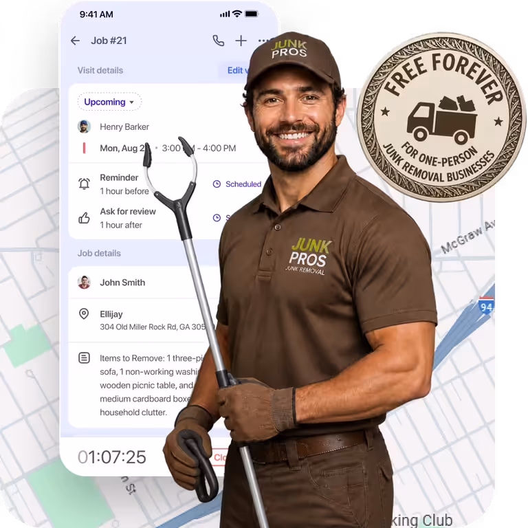 Simple junk removal software for solo pros and small crews
