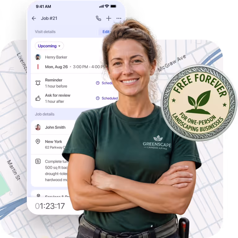 Simple landscaping business software for solo pros and small crews
