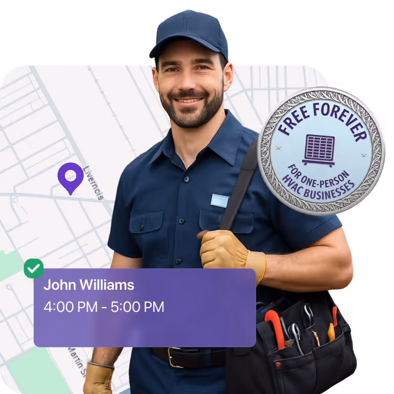 Free HVAC scheduling app