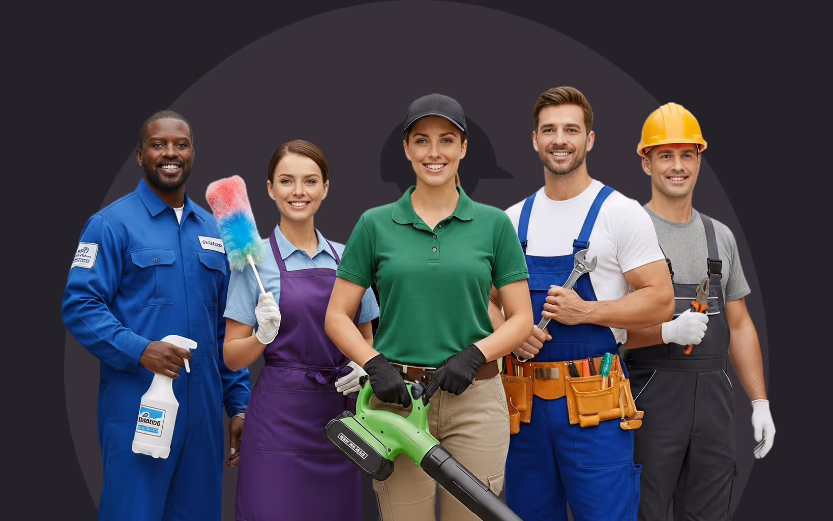 Home service professionals — HVAC, cleaning, plumbing, lawn care and more