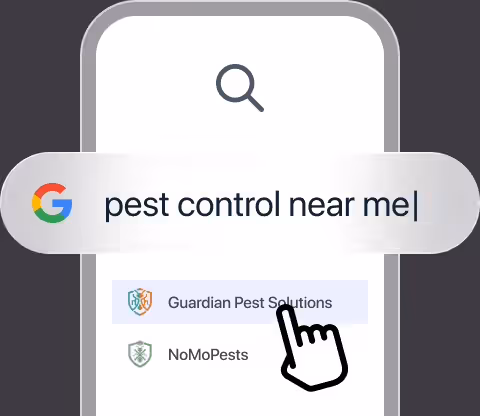 Google search for pest control near me with the business in the results