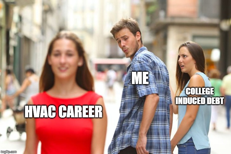 HVAC memes FieldVibe field service managements software