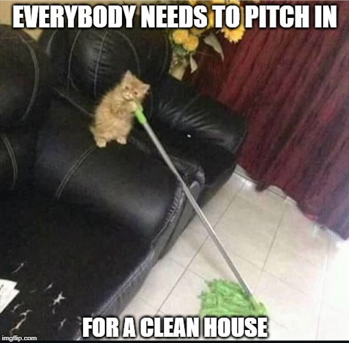 Cleaning memes FieldVibe field service management software