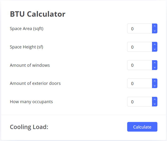 BTU-calculator